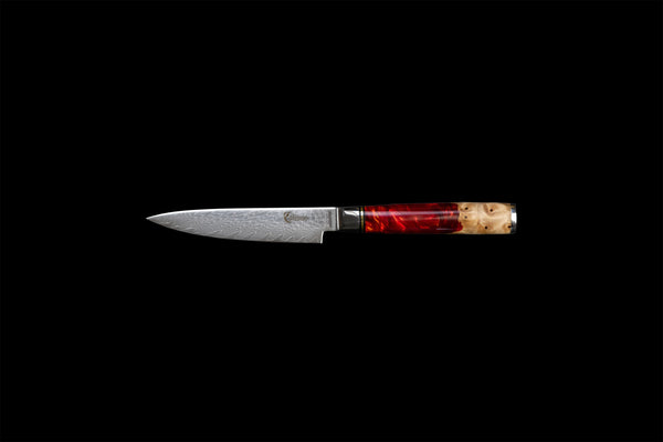 Calisso Allzweckmesser auf schwarzem Hintergrund rot